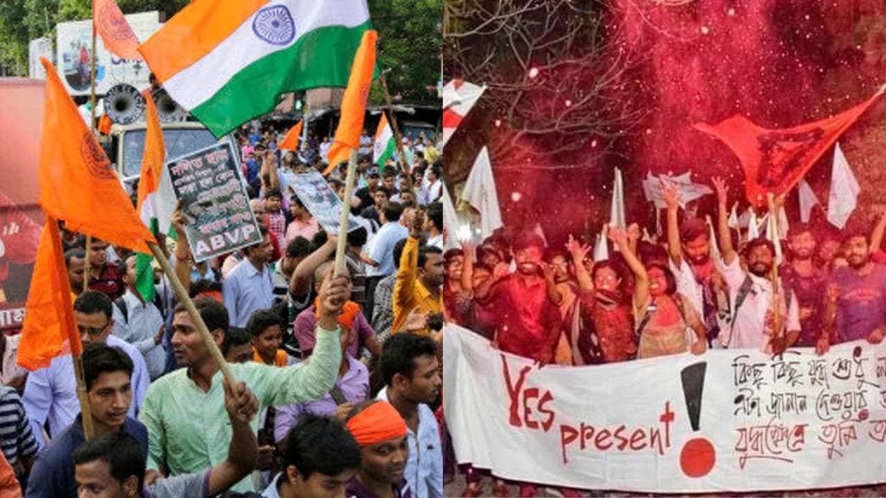 ABVP's Ram worship clashes with SFI's protest at Jadavpur University 