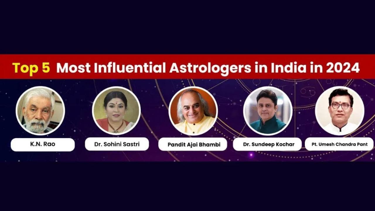 Who are the top 5 most influential astrologers in India in 2024?