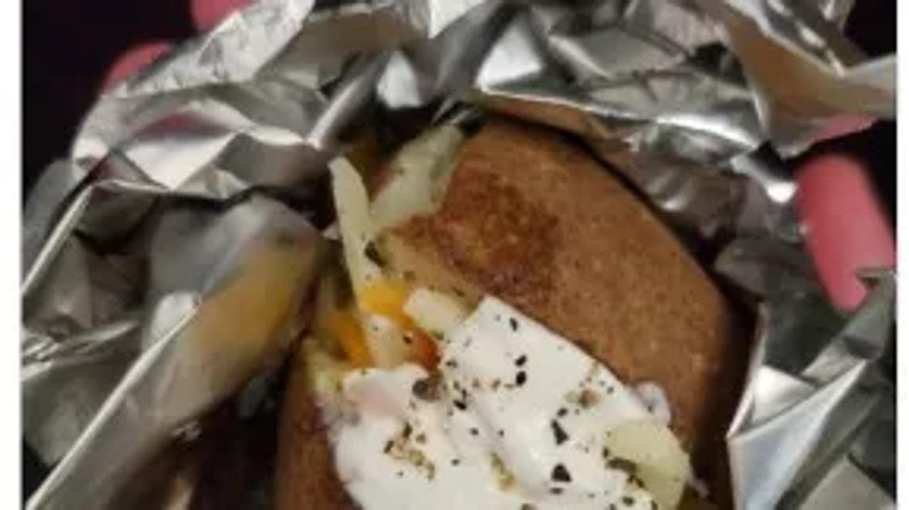 Employee Receives Baked Potato 