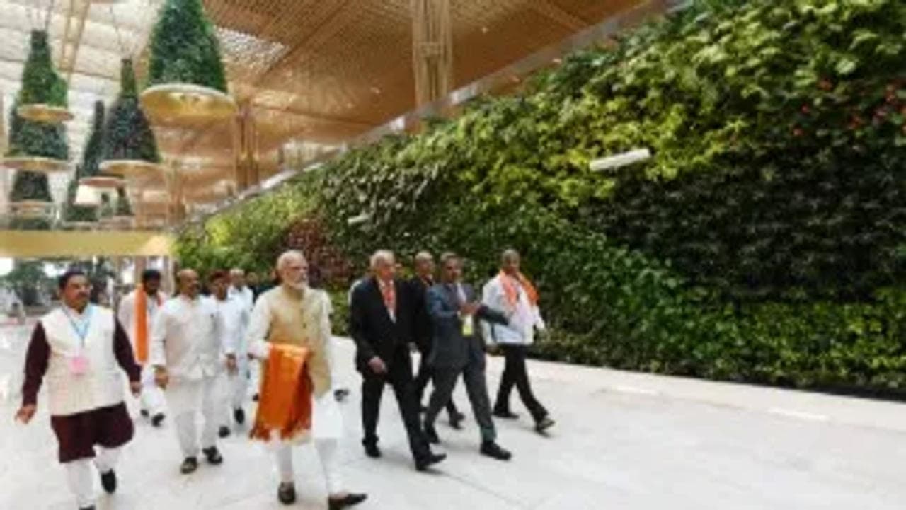 PM Modi at Bengaluru airport