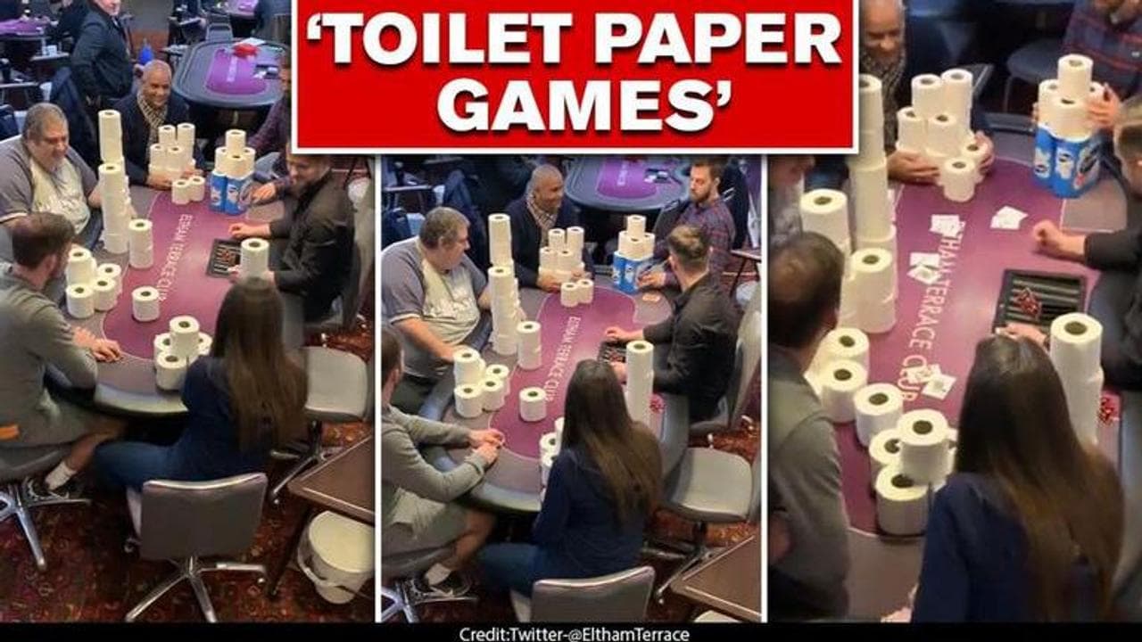 COVID-19 outbreak: People playing poker with toilet paper at London club is worth watching