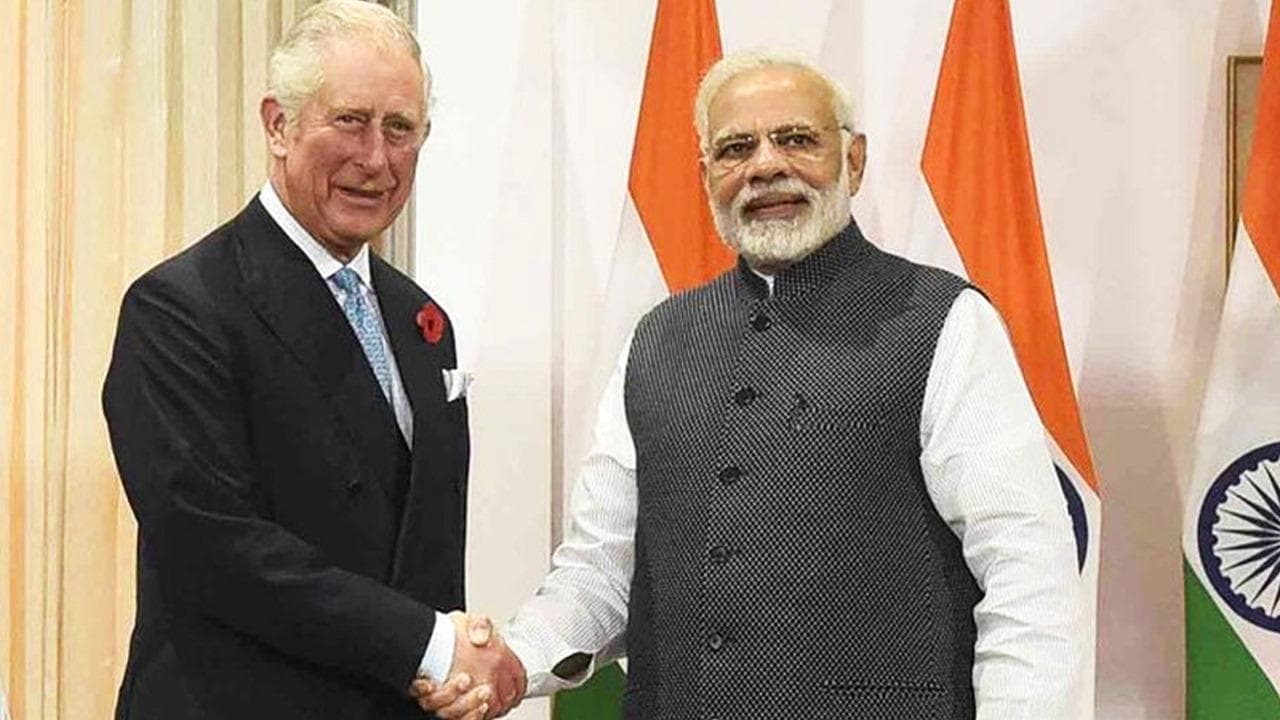PM Modi and Britain's King Charles III