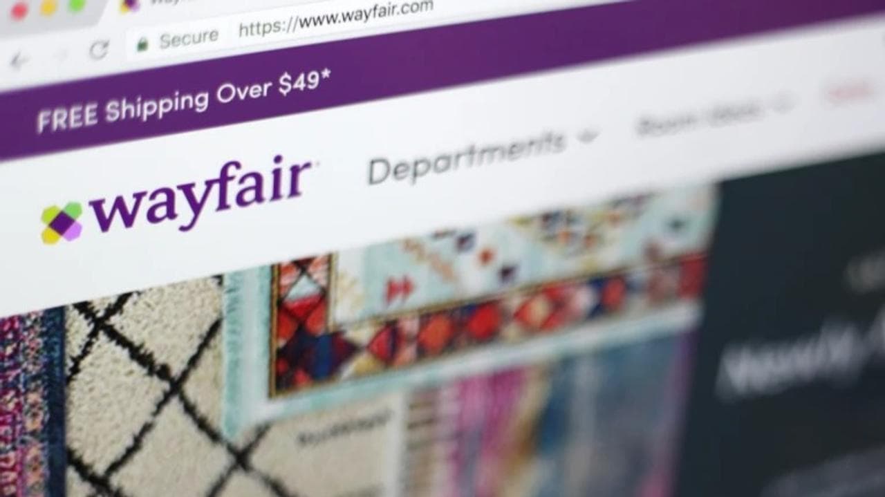 File photo shows the Wayfair website on a computer in New York