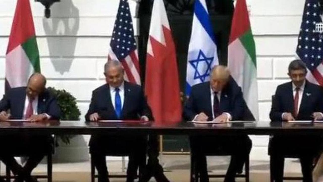 Trump presides over Israel, UAE, Bahrain peace agreement