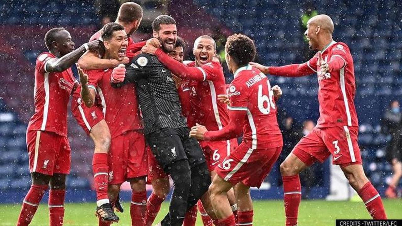 Liverpool's Alisson goal celebration