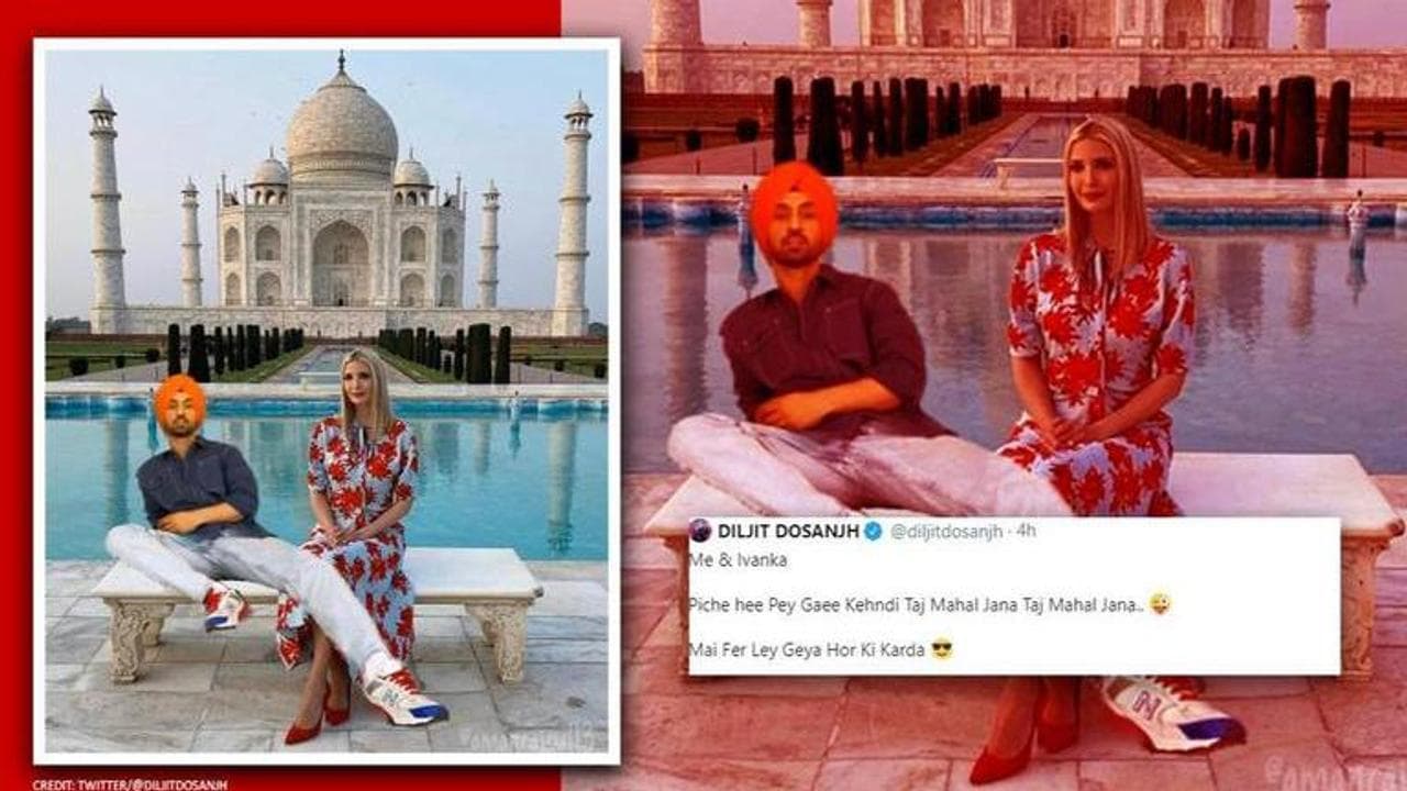 Ivanka Trump has sweetest response as Diljit Dosanjh puts himself into her Taj Mahal pic