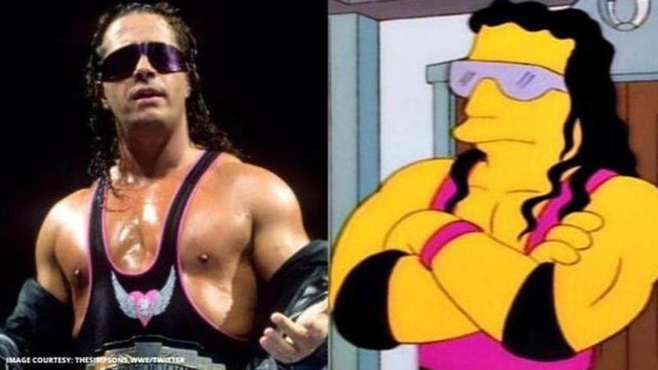 bret hart in The Simpsons