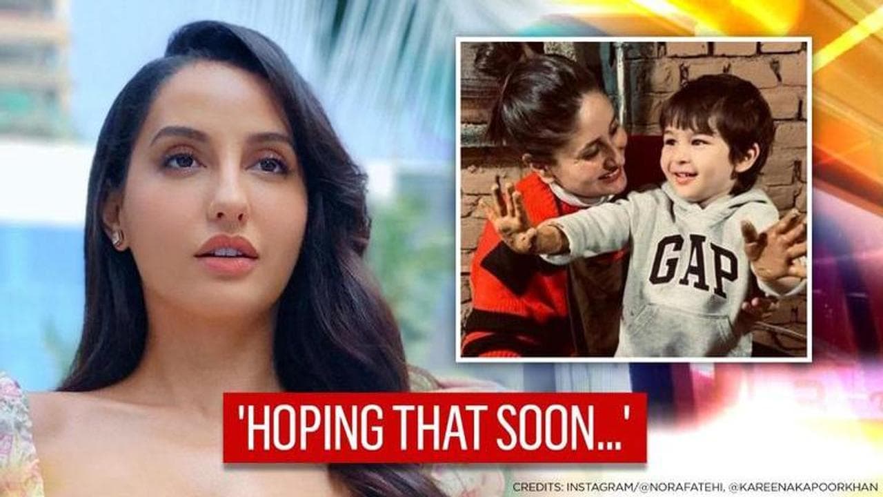 Nora Fatehi wishes to marry Taimur when he grows up; Kareena Kapoor reacts