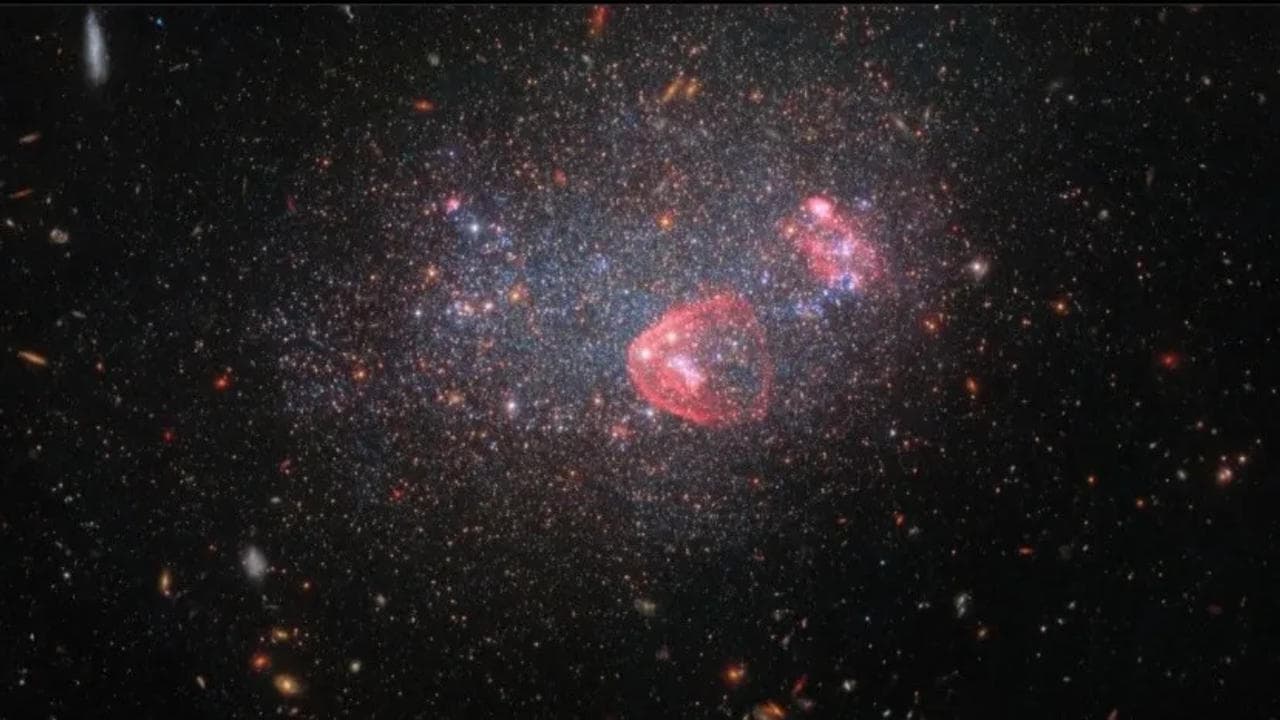Nasa shared image of a 'dwarf galaxy'