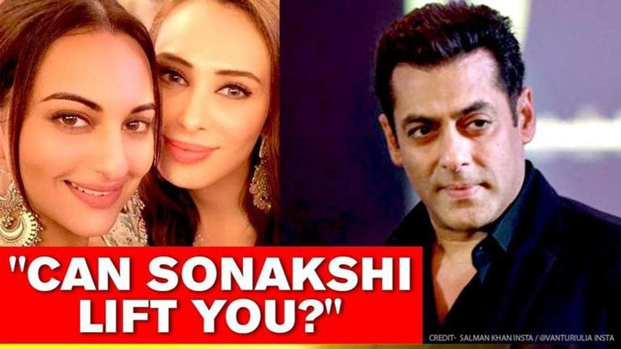 Iulia Vantur was asked if Sonakshi Sinha can lift her; the answer involved Salman Khan