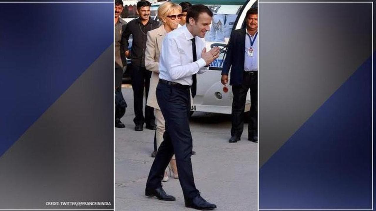 French President Emmanuel Macron greets Spain royals with Namaste amid coronavirus scare