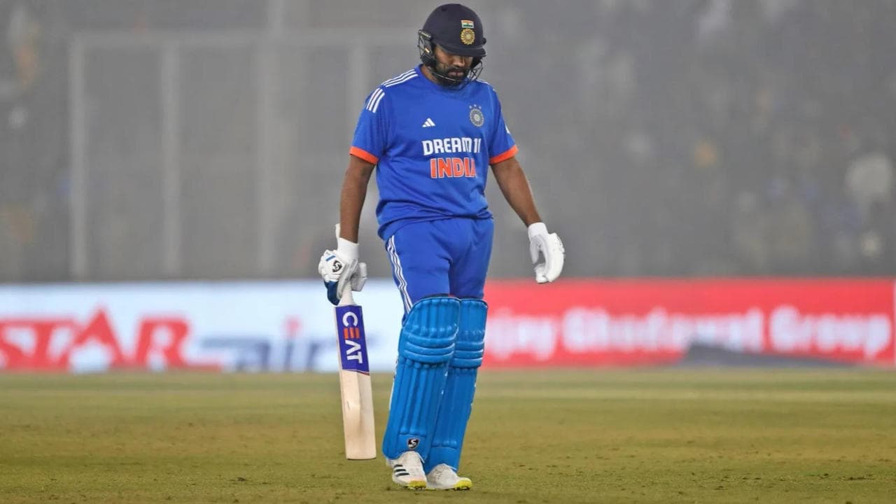 Rohit Sharma gets out for a duck in IND vs AFG match