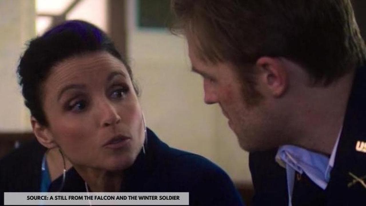 In Picture: Julia Louise-Dreyfus and Wyatt Russell as their respective characters in The Falcon And The Winter Soldier
