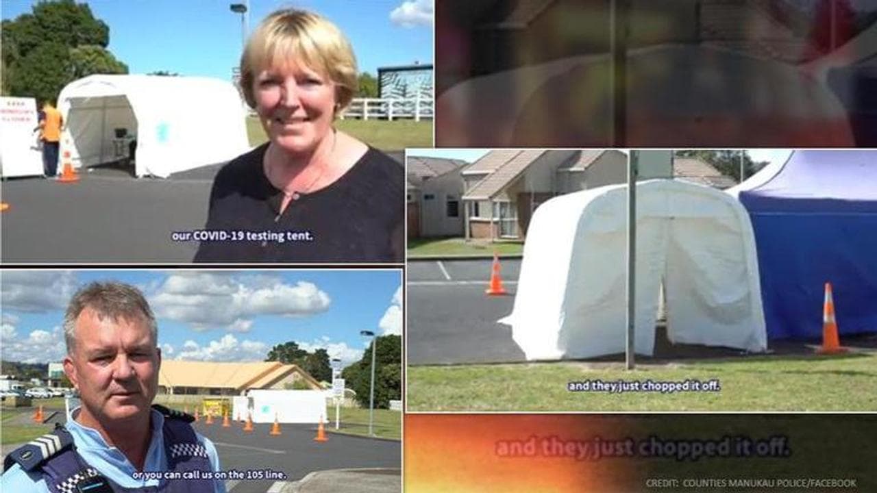 New Zealand: Cops advise thieves who stole COVID-19 tent to get tested