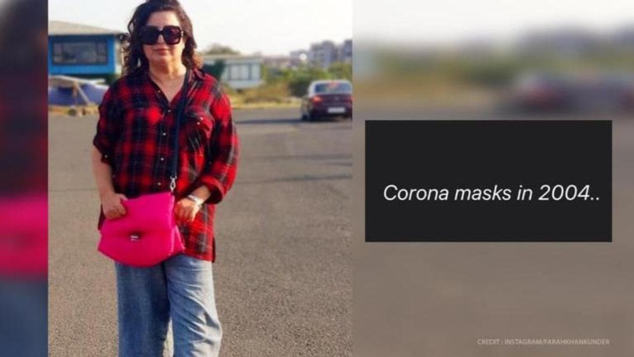 Farah Khan proud of own 'foresight' with 'coronavirus masks in 2004', see hilarious post