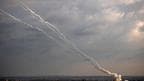 Dozens of rockets were launched from Lebanon at Northern Israel on Sunday. 