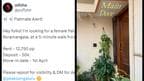 Bengaluru Women's Post on X To Find A Flatmate Gone Viral