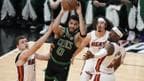 Boston Celtics' Jayson Tatum in action vs Miami Heat