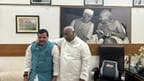 AAP MP Sanjay Singh meets Congress president Mallikarjun Kharge 