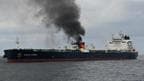 Merchant Ship catches fire on Red Sea