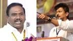 DMK Leaders A Raja and Udhayanidhi Stalin 