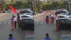 Incident of chain snatching in Noida caught on CCTV