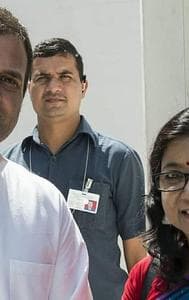 Congress Puri Lok Sabha candidate Sucharita Mohanty with rahul gandhi