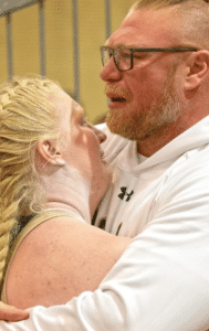Brock Lesnar and his daughter