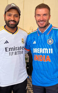 David Beckham, Rohit Sharma