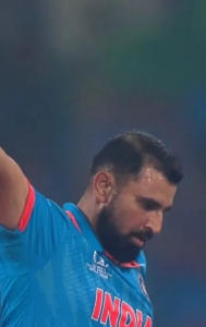 Mohammed Shami strikes a wicket for India