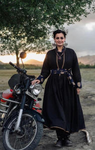 Dia Mirza learns to ride a bike