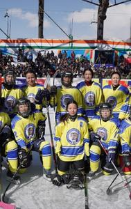 The Ladakh women’s team that won silver at the Khelo India Winter Games, 2024