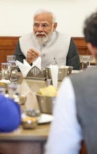 In photos: PM Modi's lunchtime Bonhmoie with MPs Inside Parliament Canteen