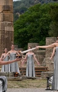 The Olympics torch was lit in ancient Olympia on Tuesday. 