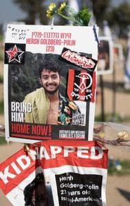 Hersh Goldberg-Polin, 23, was taken hostage by Hamas while he was attending the Supernova music festival on October 7, 2023. 