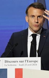 French PM Macron said that Europe must prove that "it is never a vassal of the United States."