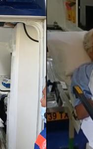 78 Years Old Lady With Breathing Issues Came In Ambulance For Voting