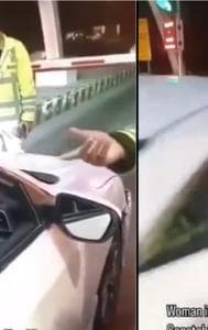 Pakistani Woman Rams Car Over a Toll Traffic Cop