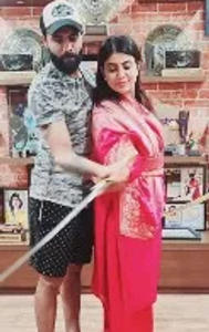 Ravindra Jadeja and his wife Rivaba