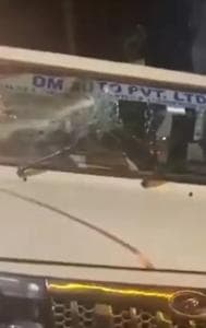 Cars Damaged Near Congress Amethi Office