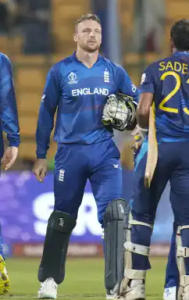 A disappointed England after loss against Sri Lanka