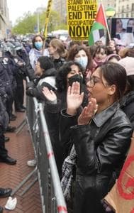 Police arrest dozens of pro-Palestinian protesters at Columbia.