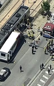 Over 50 Injured, 2 Critical in Metro Train-Bus Collision in Downtown Los Angeles