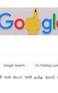 Lok Sabha Polls2024: Google Doodle Celebrates Start Of Biggest Festival Of Democracy With Index Finger Voting Symbol
