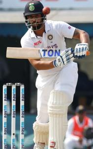 Hanuma Vihari while playing for Team India