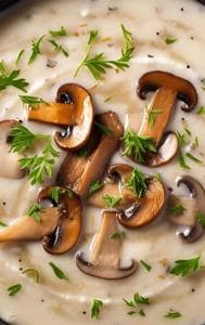 Garlic-Mushrrom soup