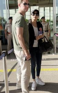 Preity Zinta At airport
