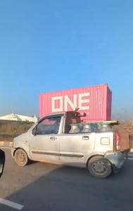 viral video of customized car on Indian highway