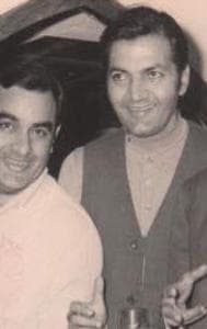 Prem Chopra and Dev Anand