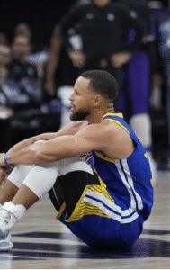 Steph Curry dejected in Golden State Warriors loss to Sacramento Kings